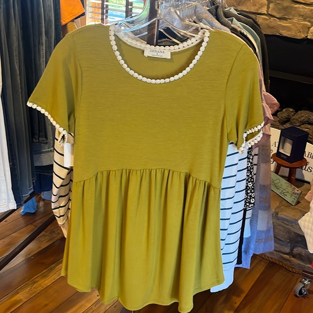 Zenana Olive Green top